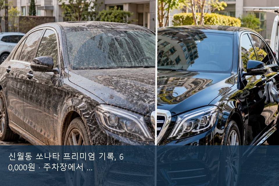 신월동 쏘나타 프리미엄 기록, 60,000원 · 주차장에서 부른 날